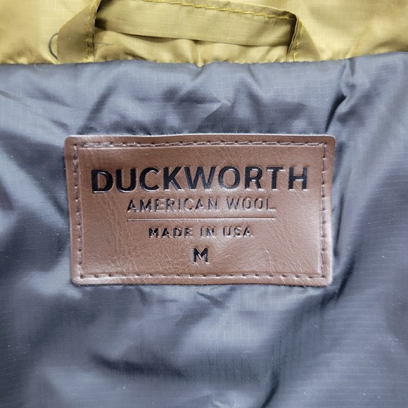 Duckworth Vest Womens Medium Green Wool Insulated Quilted Puffer Coat Jacket USA - Picture 3 of 6